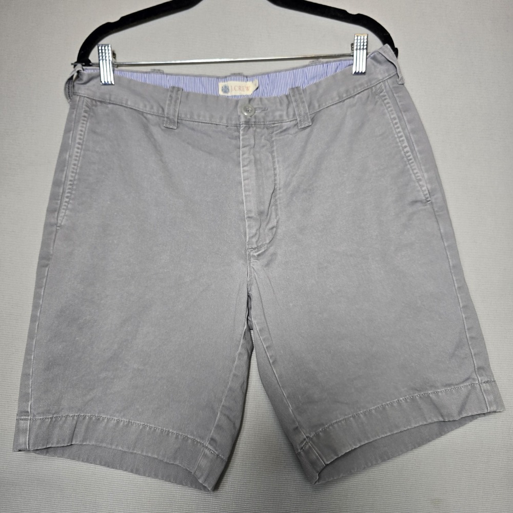 J.Crew Shorts Men's 32 Gray Club Chino‎ Casual Preppy